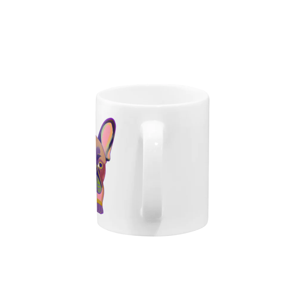 雑多屋さんのパピードッグ Mug :handle