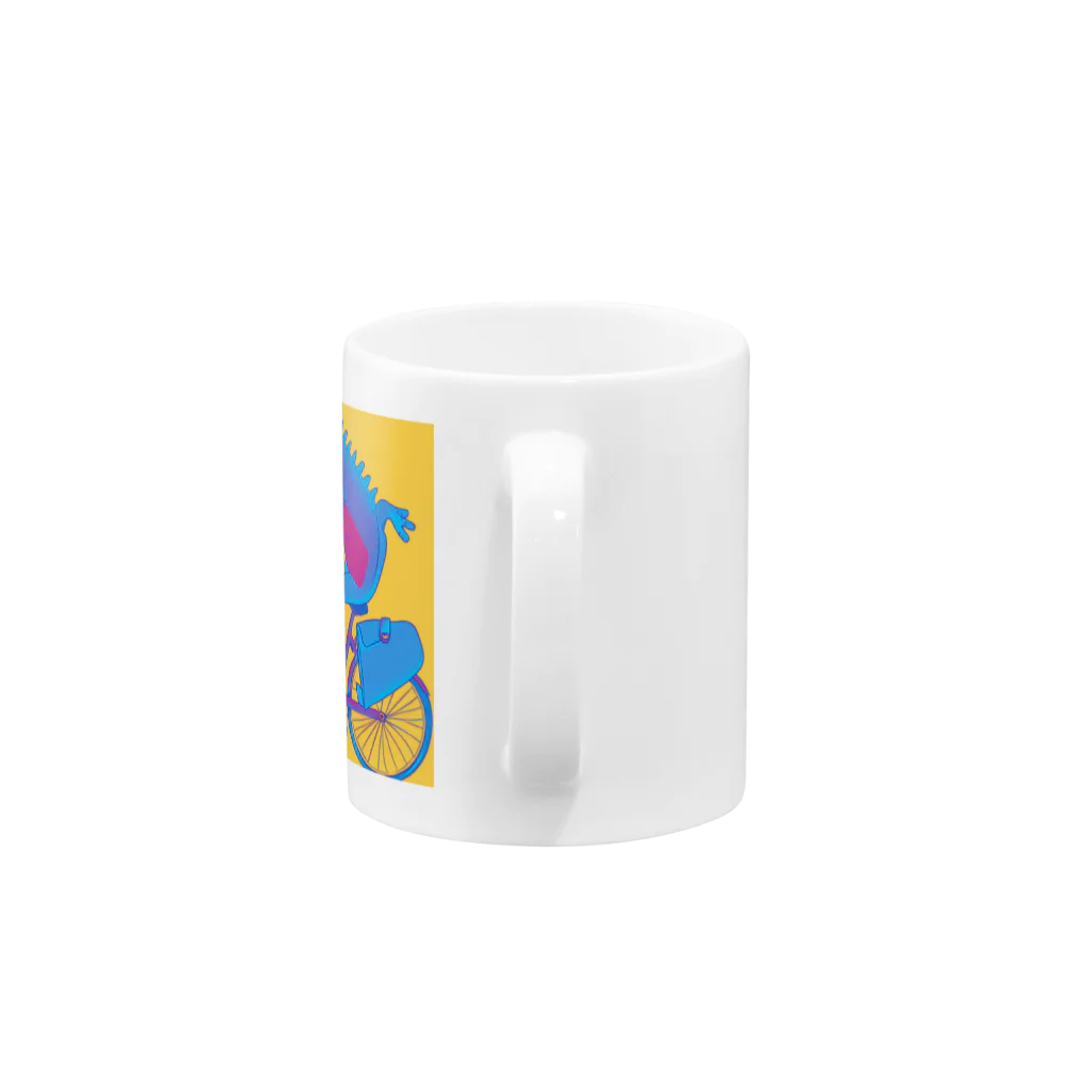 1103hiroのお買い物ワニ君 Mug :handle