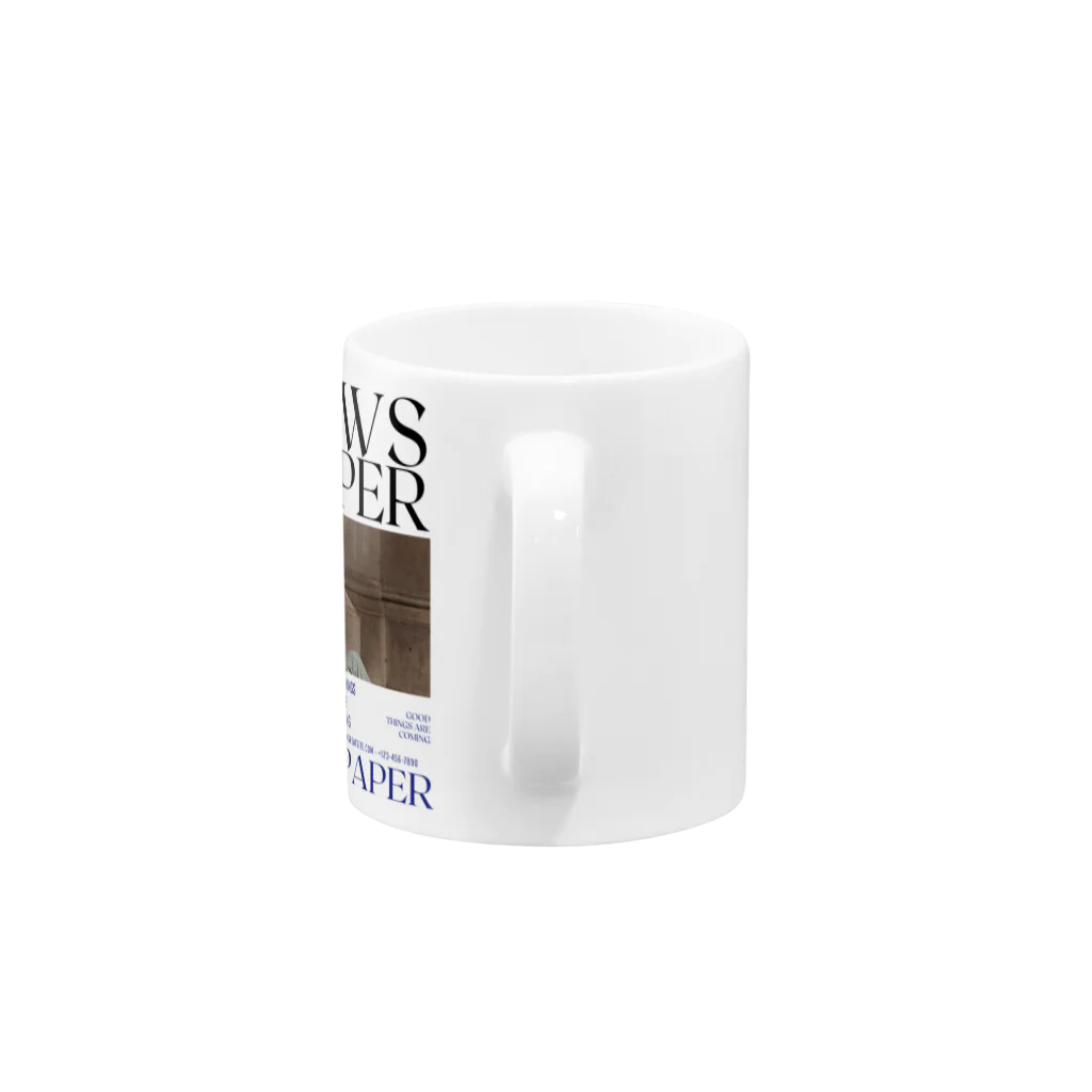 show.のNEWS PAPER Mug :handle