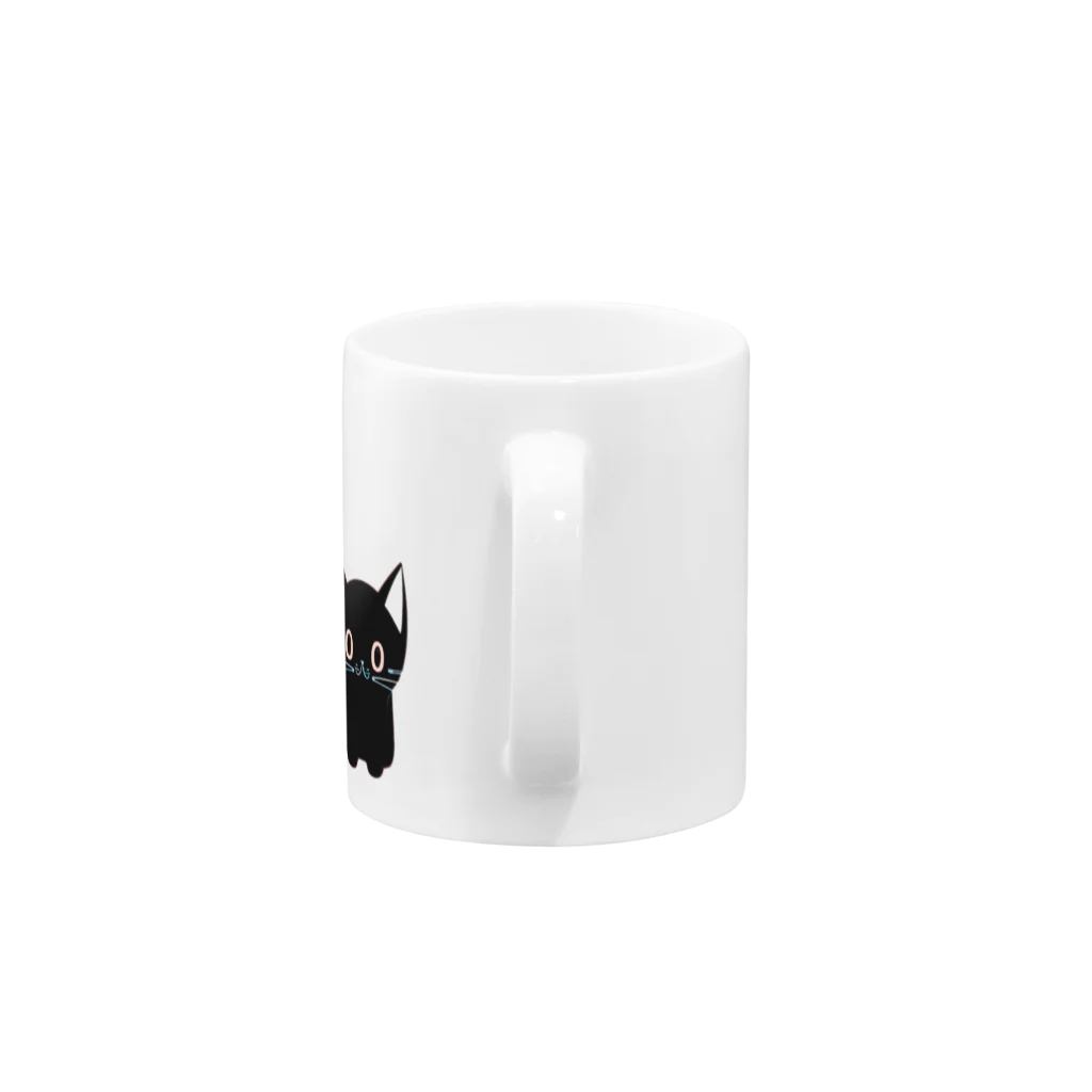 黒ねこまろんの雑貨屋さんの🐾黒猫マロンの関西弁•名言🐾 Mug :handle