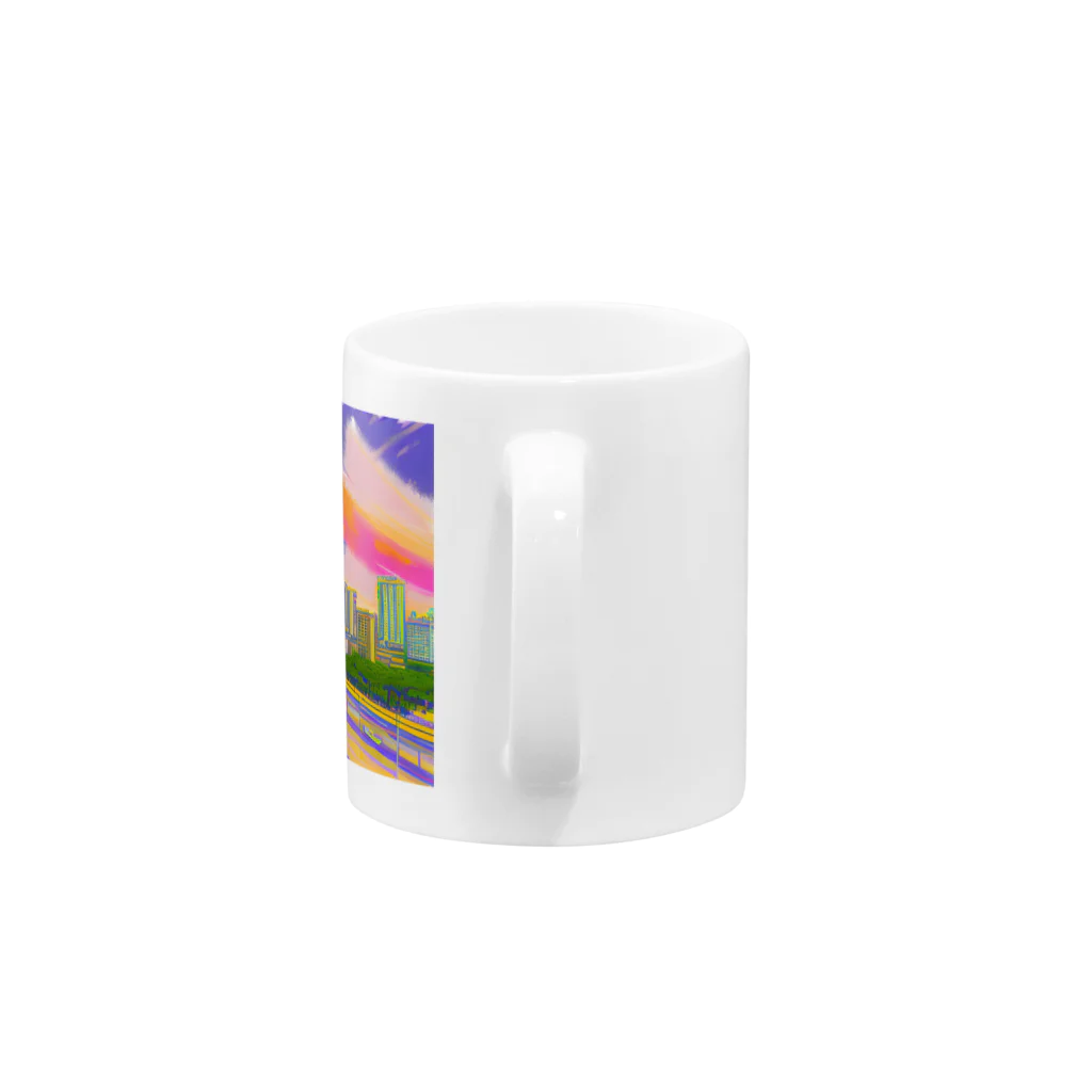 フィットネスパパの水彩のマニラグッズ Mug :handle