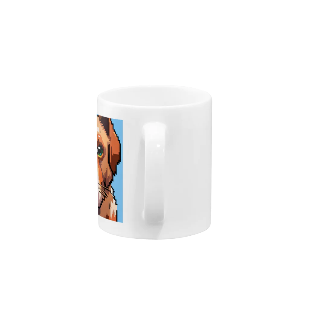 getprizeのドット絵の犬 Mug :handle