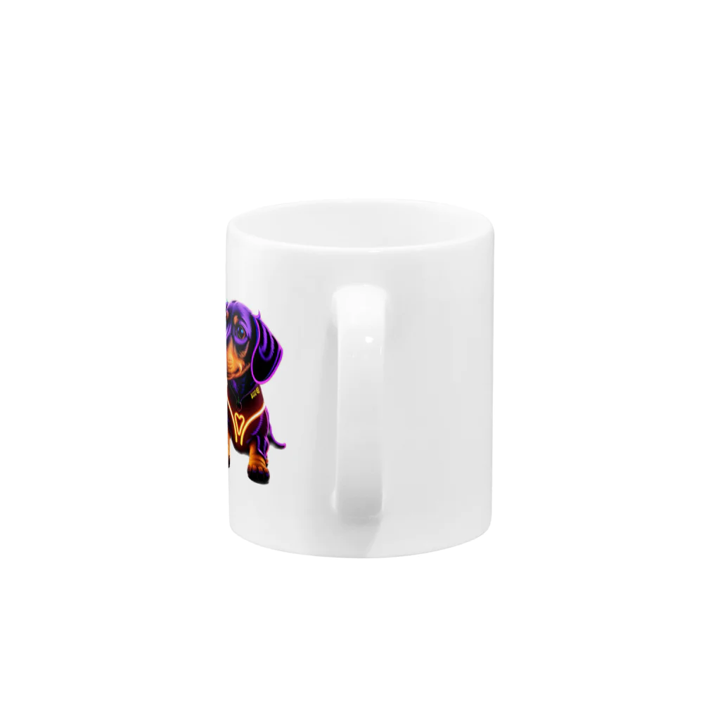 MaKenEekaRaのネオンダックス Mug :handle