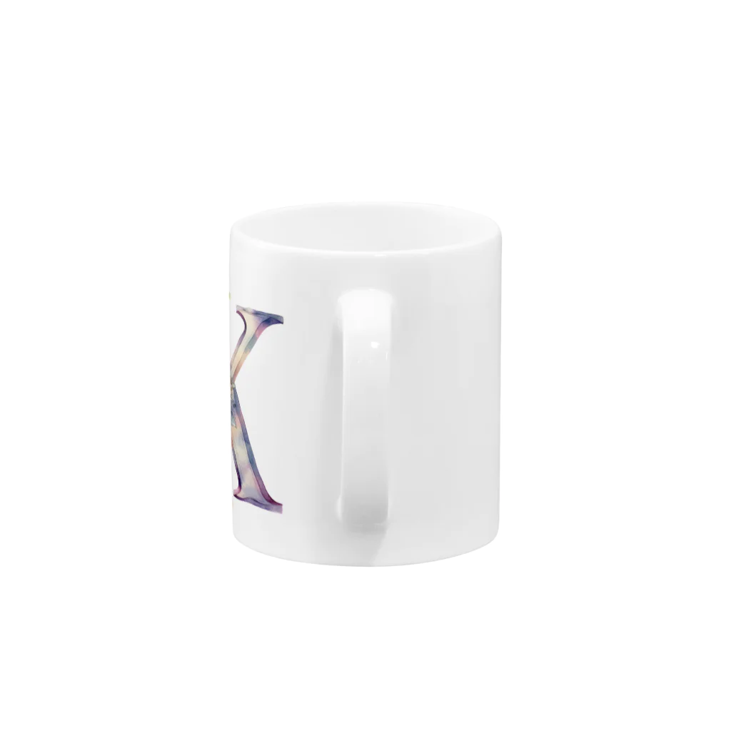 みうら家のK【アルファベットシリーズ】 Mug :handle