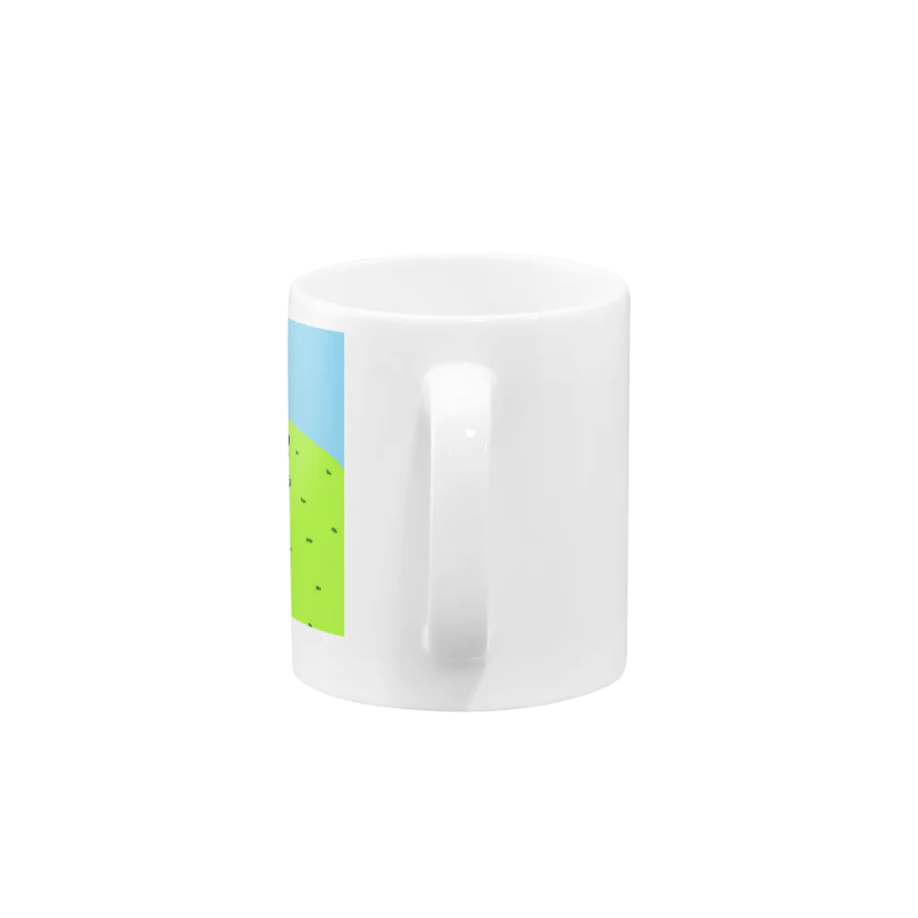 momoko_hijikiのエンディングのいつもの絵 Mug :handle