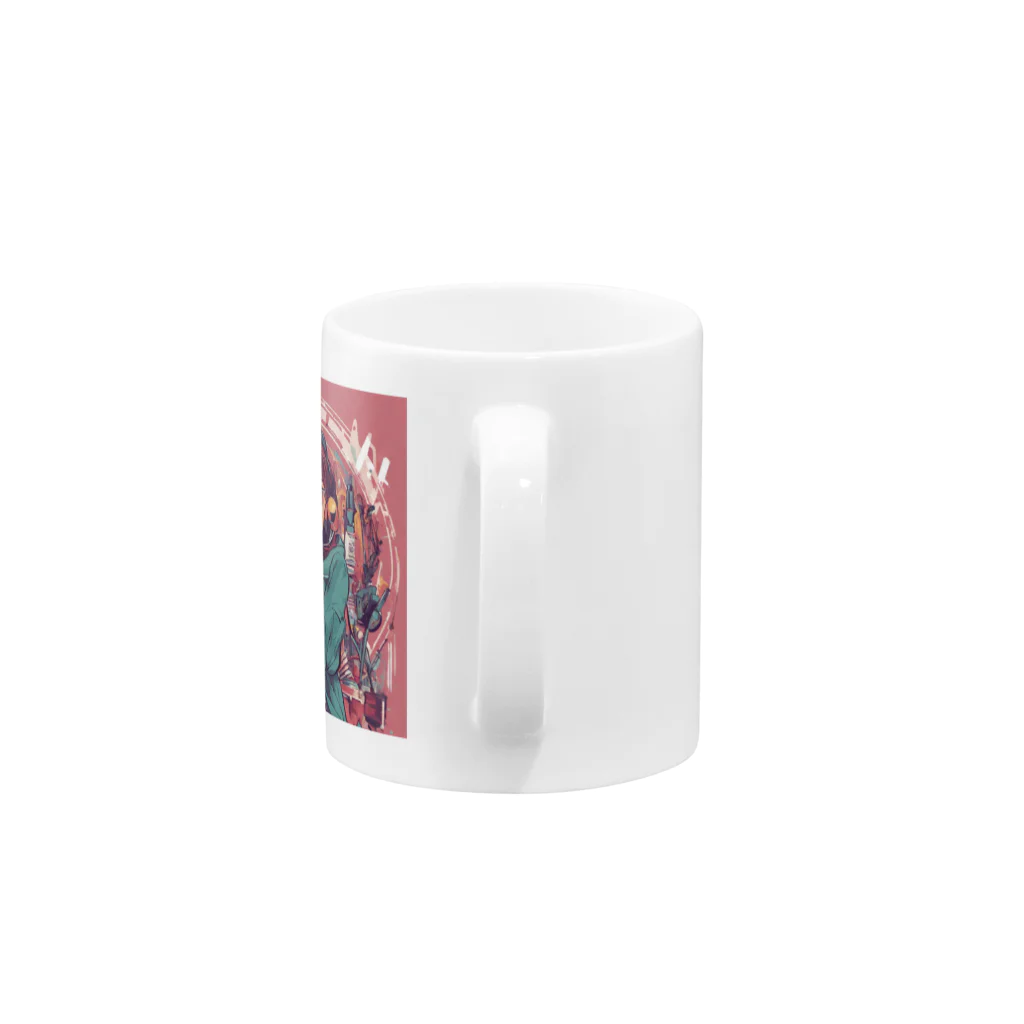 Mi-ko333shopのマイコレクション 美しい女性 Mug :handle