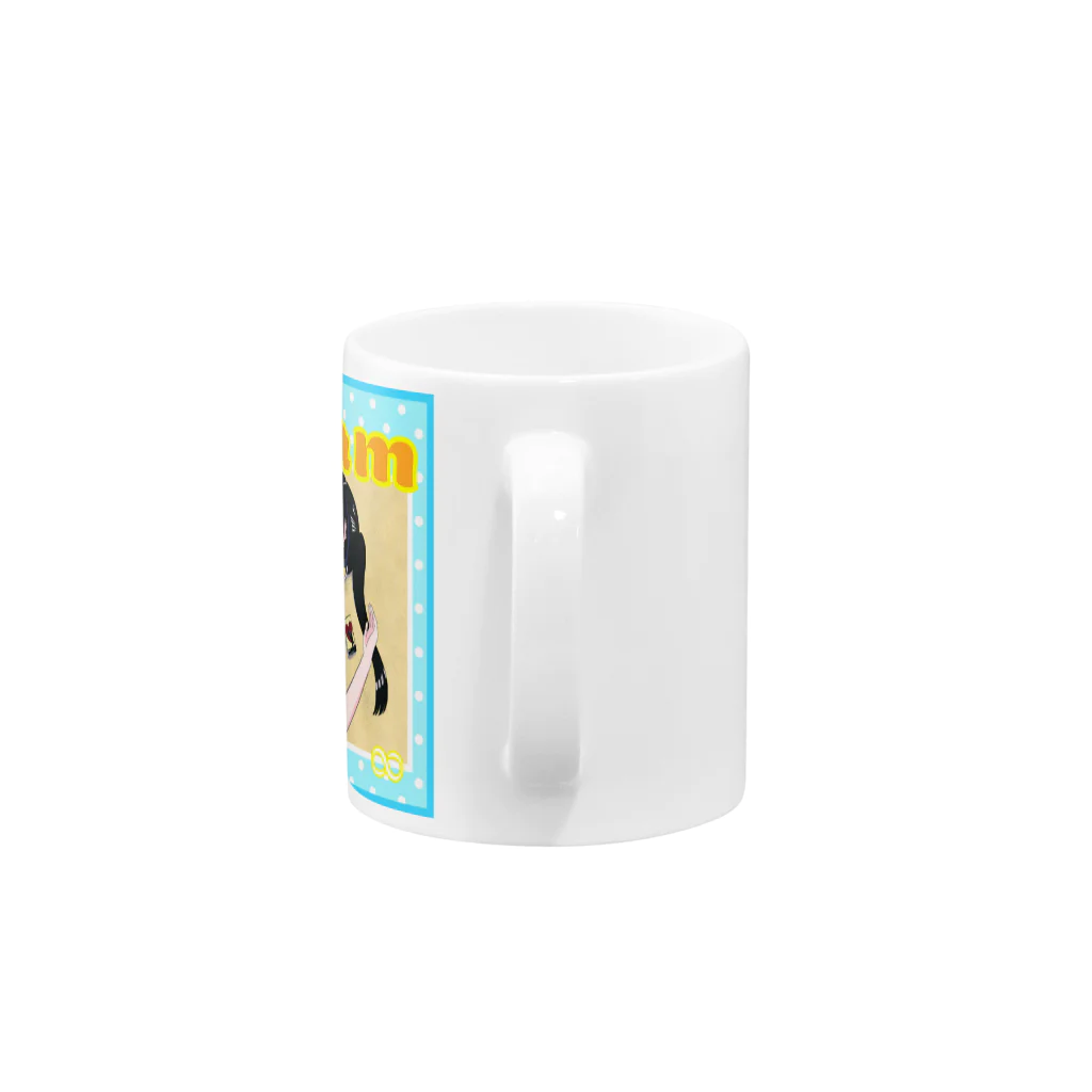 Japanolofi_RecordsのJapanolofi Records 42th Cream Goods Mug :handle