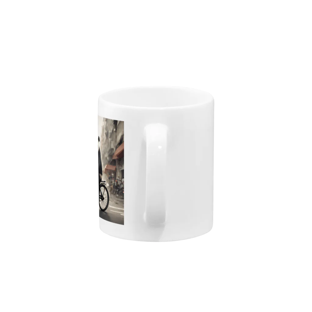 shinshin0214のチャリパンダ Mug :handle