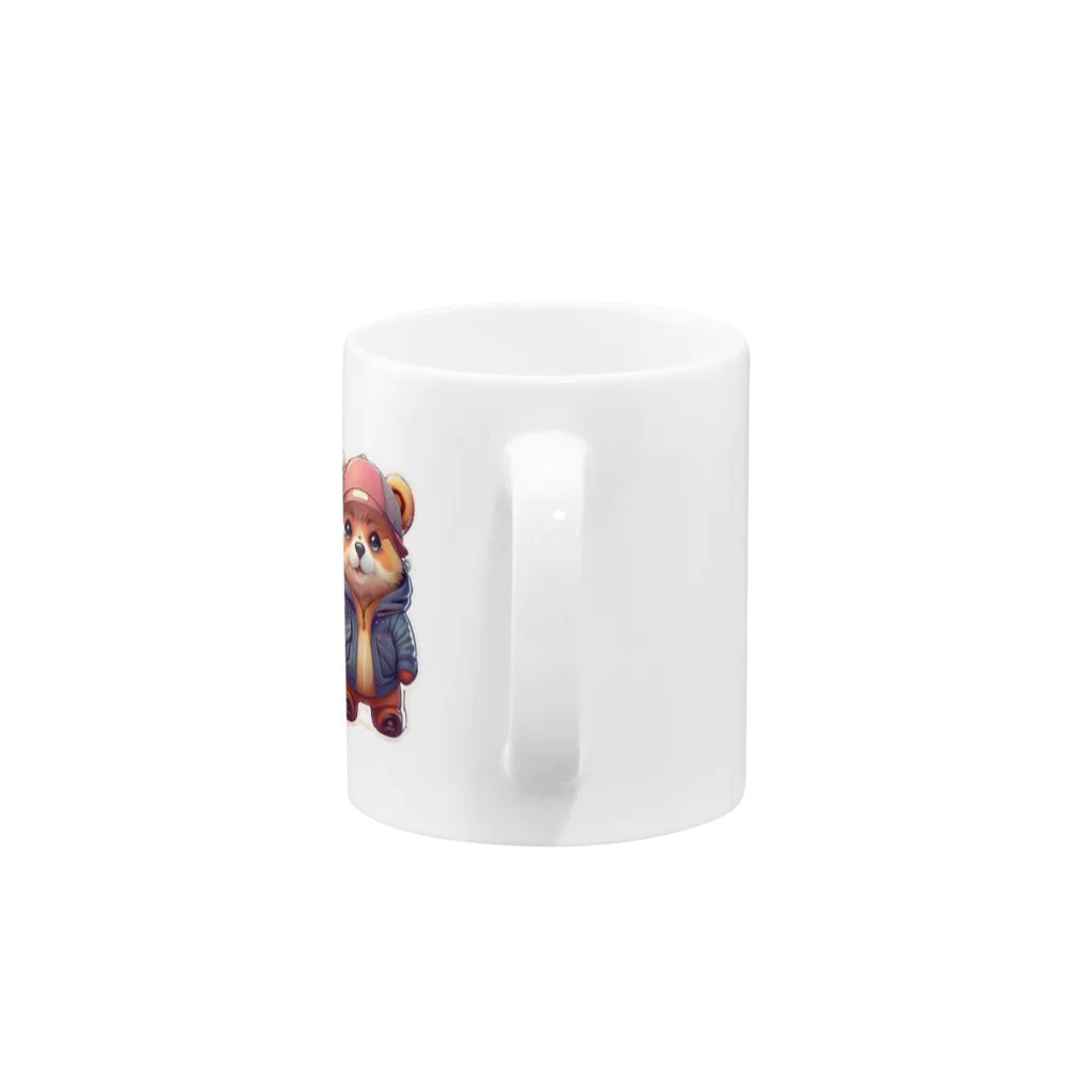 Kindle大先生のファンキーベアー Mug :handle