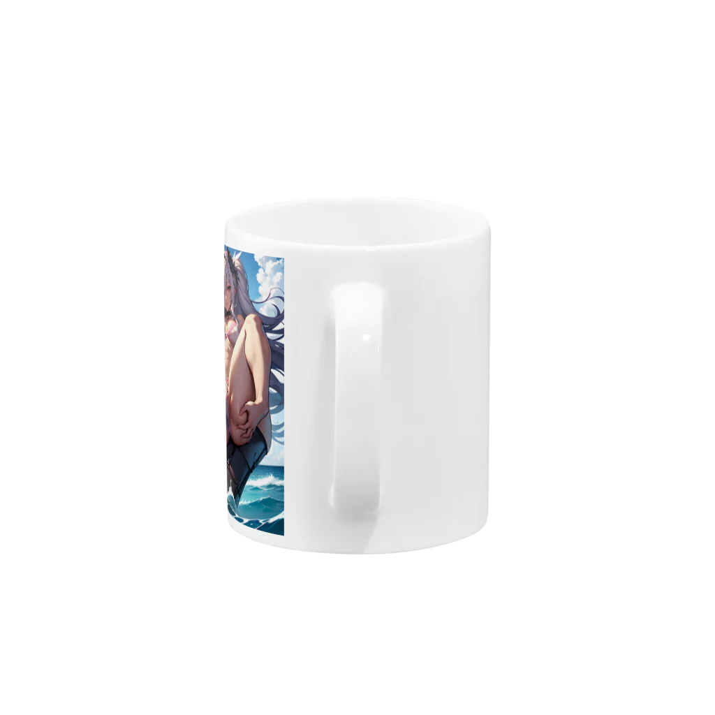 RGセクシーガールのツインテール美少女 Mug :handle