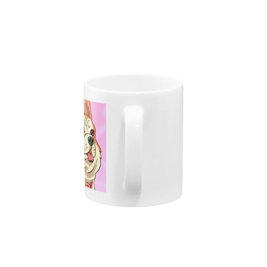 まさのお店の人懐こい犬 Mug :handle