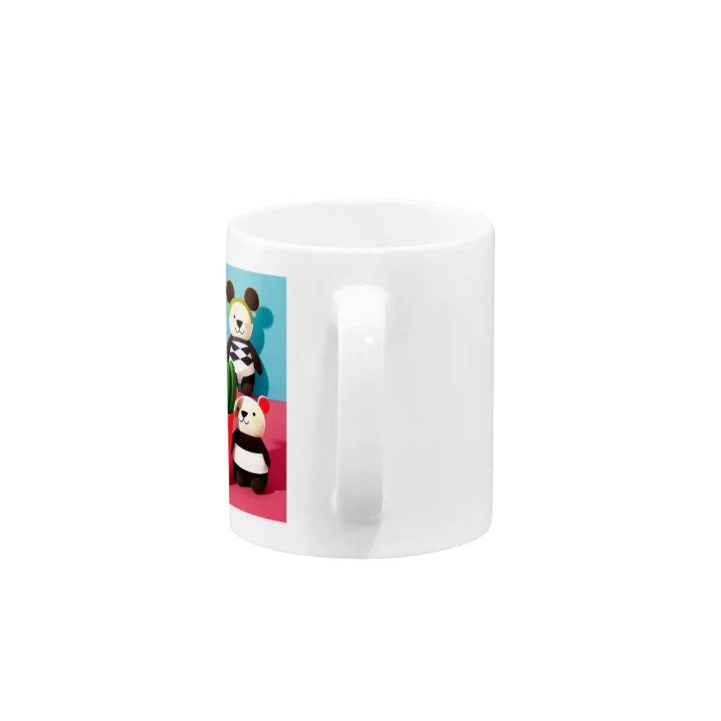 ZARAMEのぱんくま Mug :handle