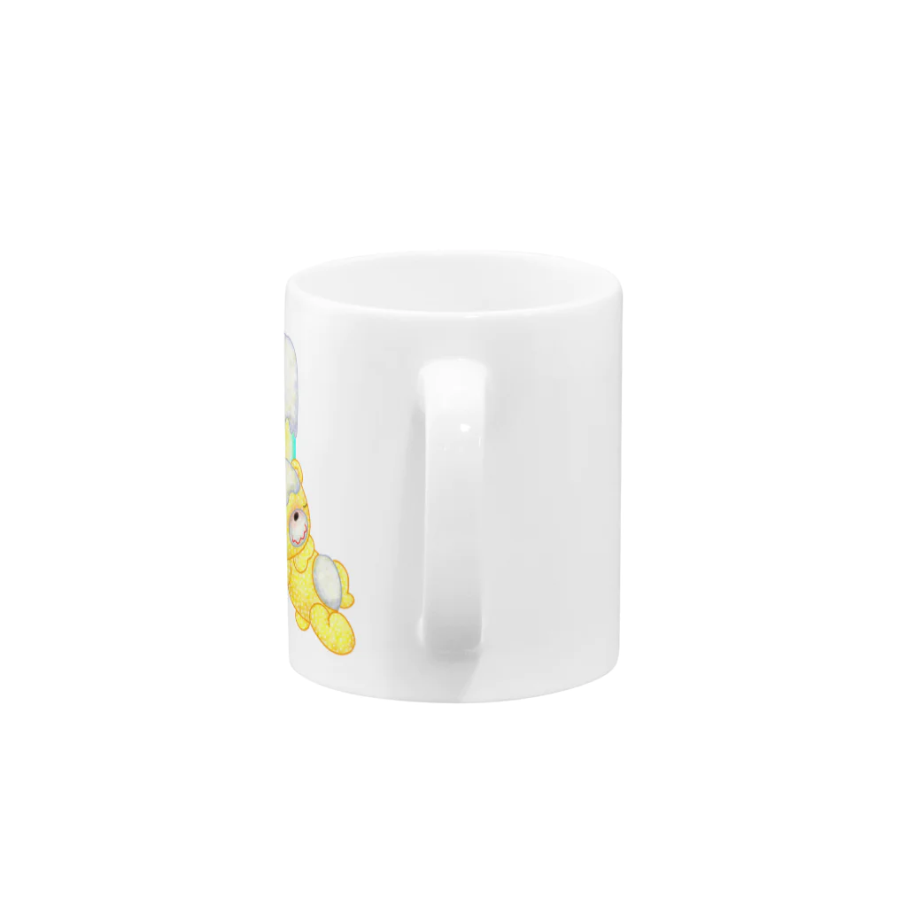 satoayaのアニマルカフェのドリンクマ　ビールクマ Mug :handle