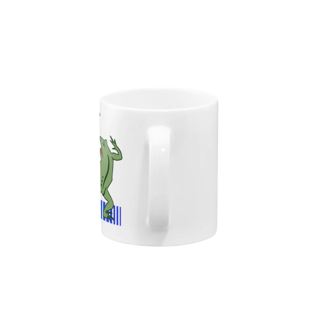 ハナミヅク商店のFIRE FROG Mug :handle