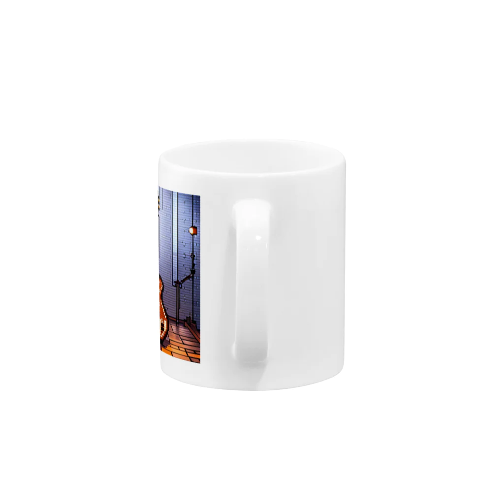 nomad4491のドット絵のペダルスチールギター Mug :handle