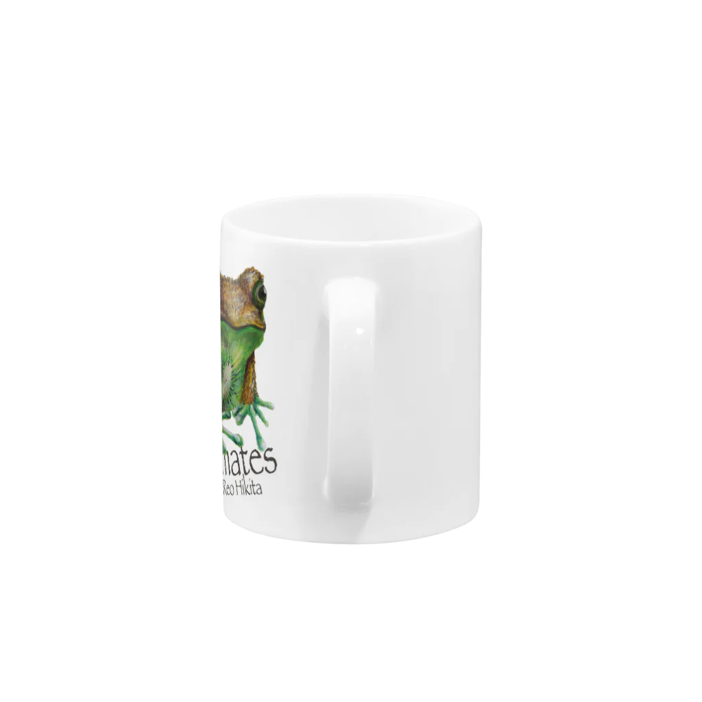 引田玲雄 / Reo Hikitaのカエルメイト(Frog-mates)より「キウイガエル」 Mug :handle