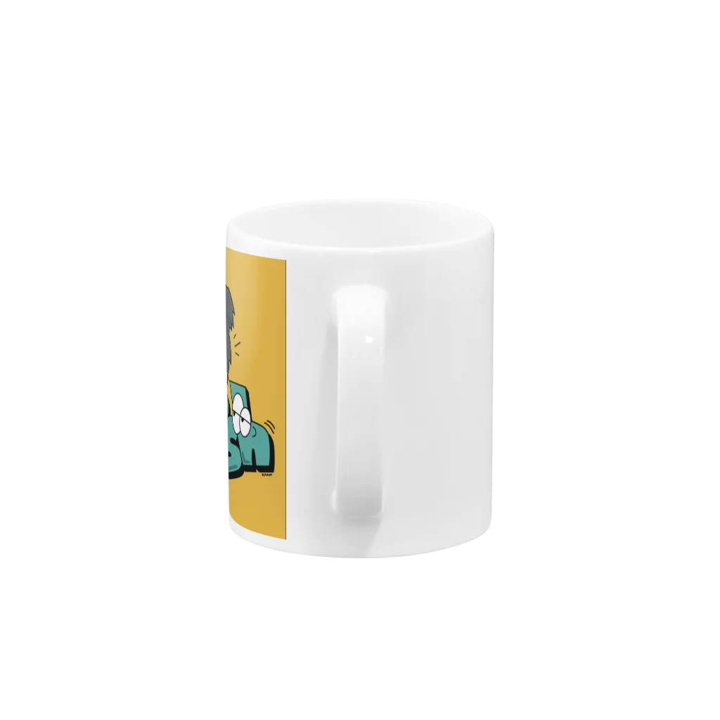 ボーダーコリーのなでしこのPOPなでしこ Mug :handle