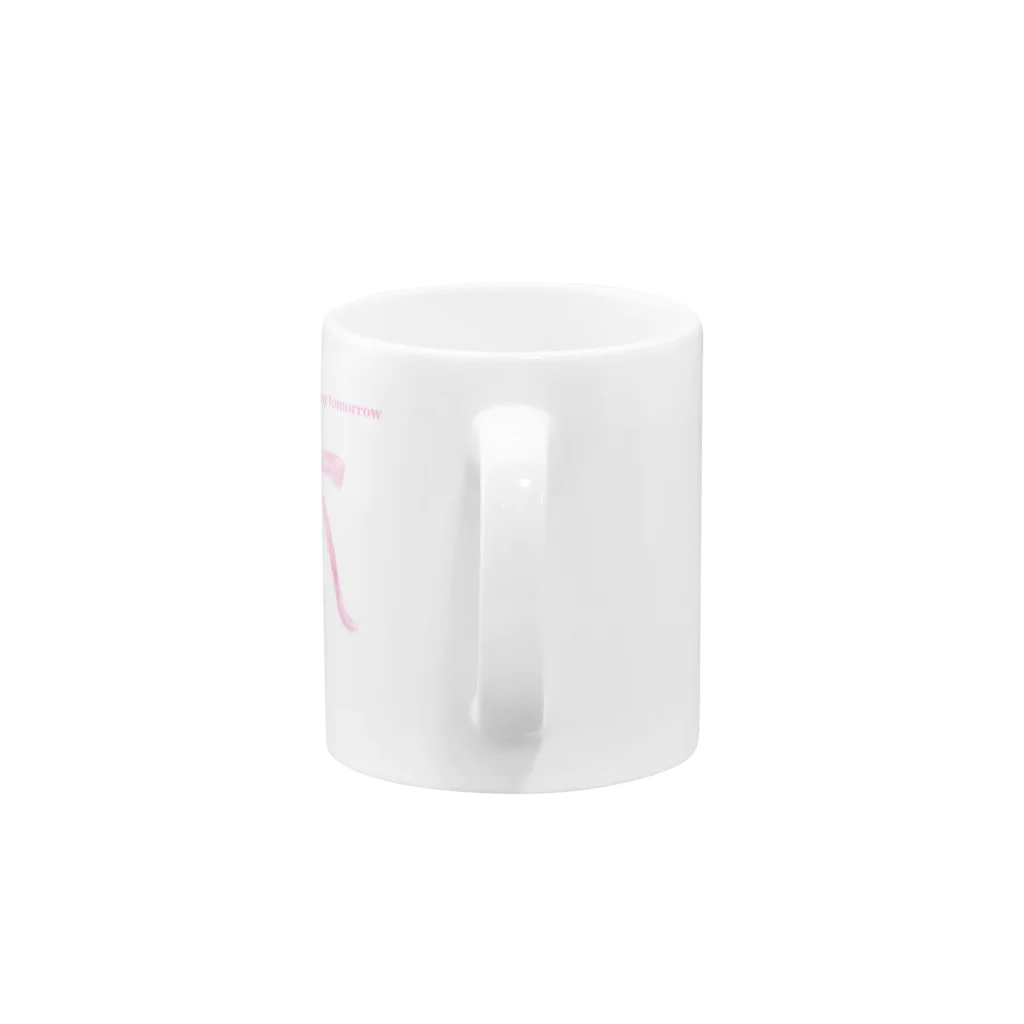 𝐀𝐣𝐢𝐥𝐥𝐨 𝐨𝐫 𝐑𝐢𝐛𝐛𝐨𝐧のpink Lace up Mug :handle