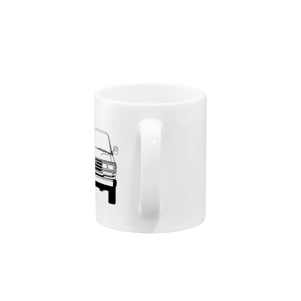 Ch.Tomo ストアのTHE 角目 FACE Mug :handle