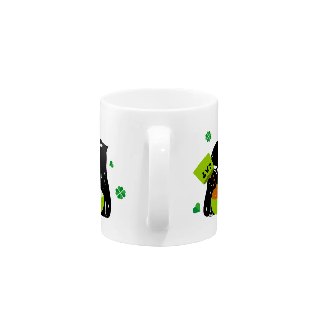 まつり猫ショップの無限おかわりループ Mug :handle