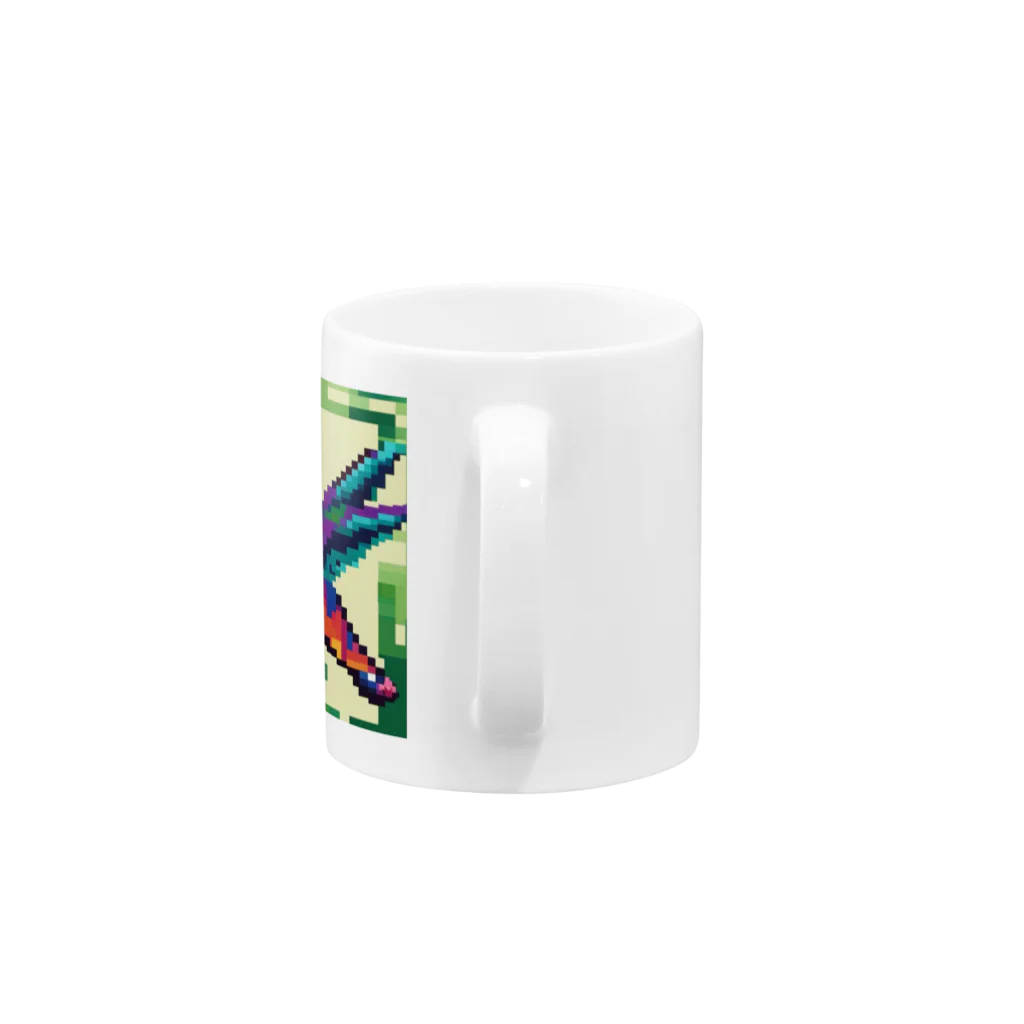 sam-chのドット絵ハチドリ Mug :handle