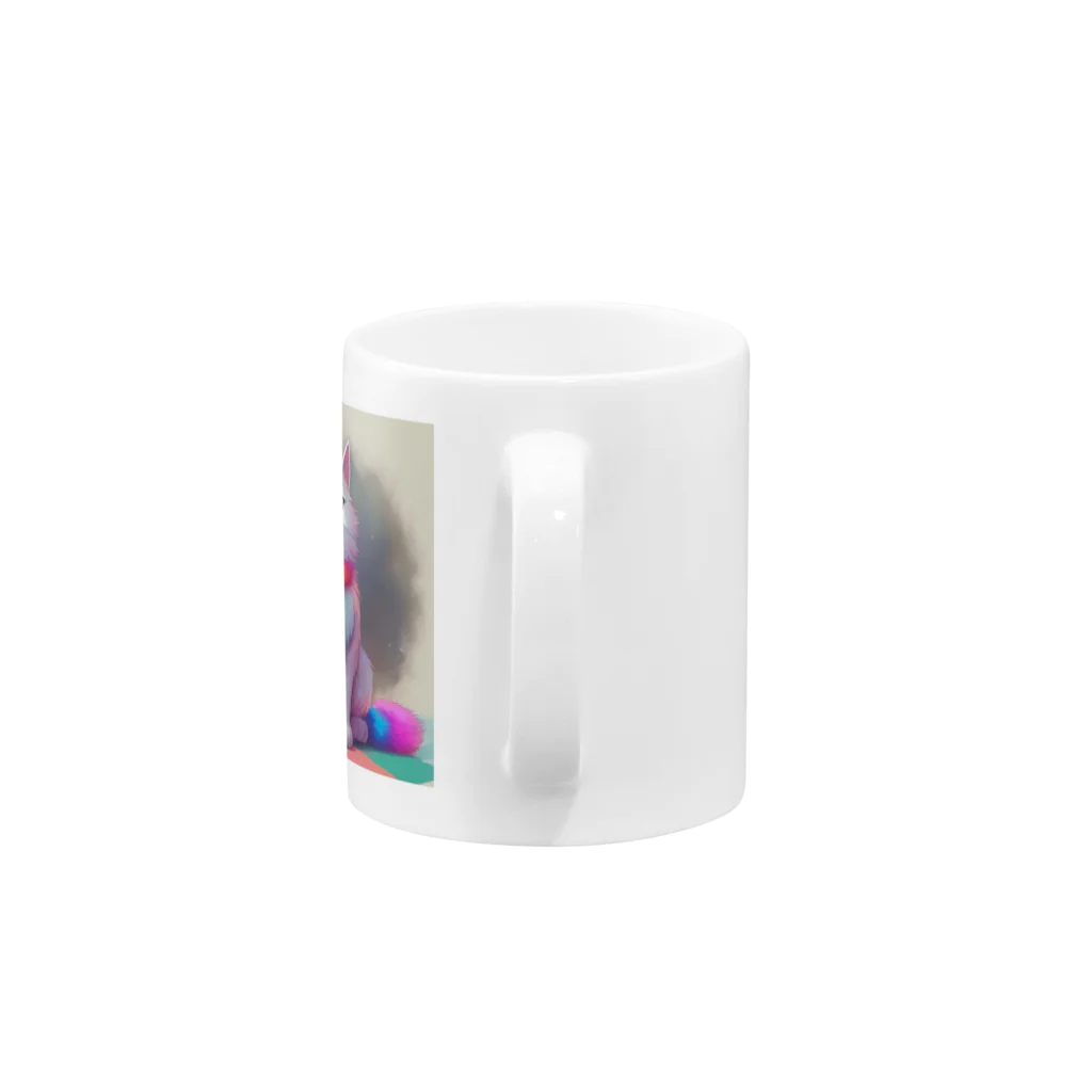 ノースのユニコーンキャット Mug :handle