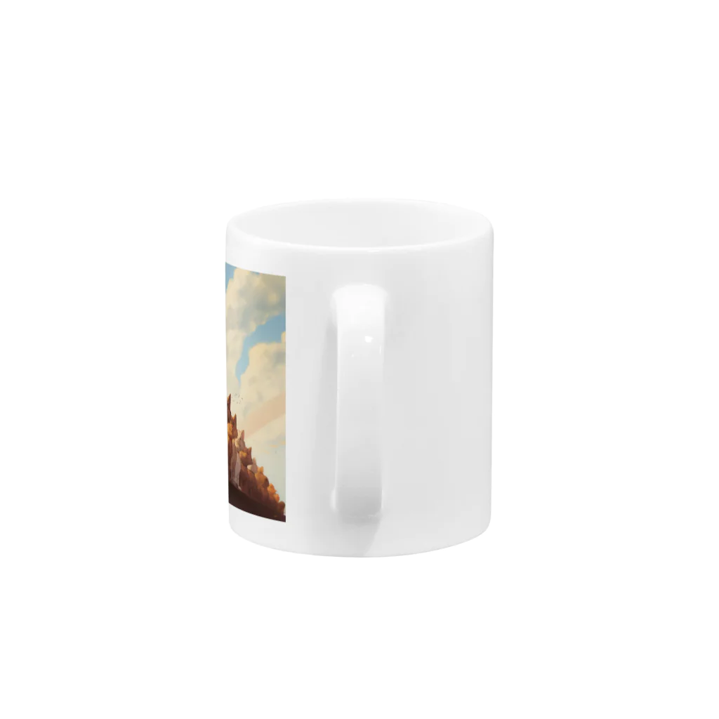 hakushopのねこだらけ Mug :handle