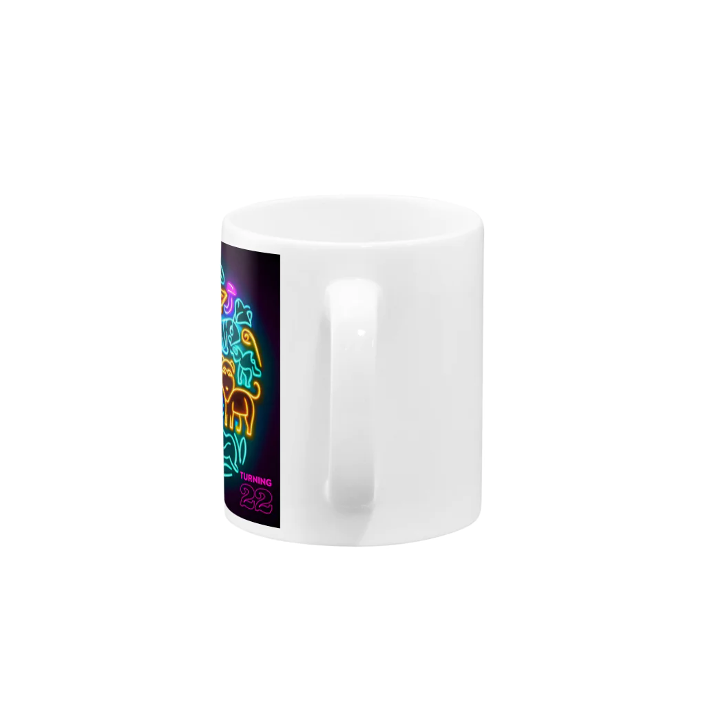 TAKANOBURANDOのネオン01 Mug :handle