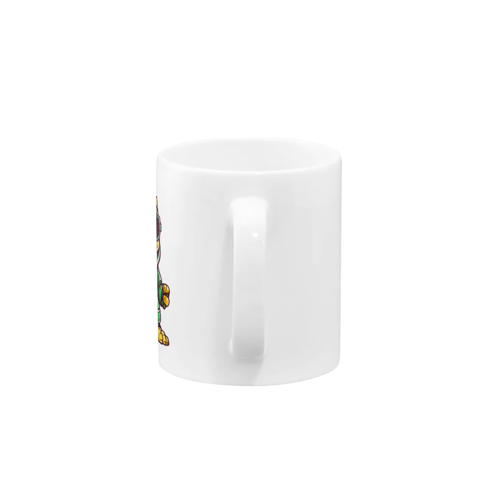 Vasetti_pressのパーカーを着たワニ Mug :handle