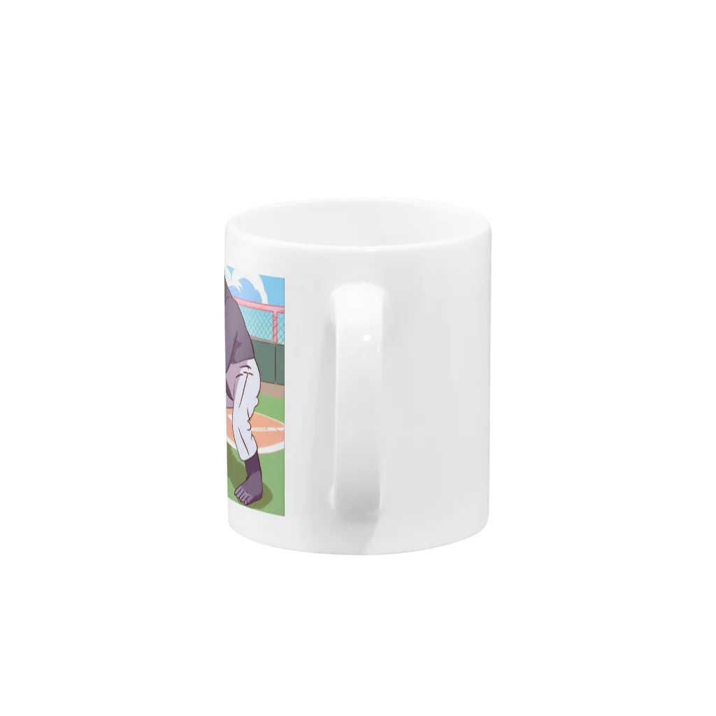 ベースボールゴリラの野球をしているゴリラ Mug :handle