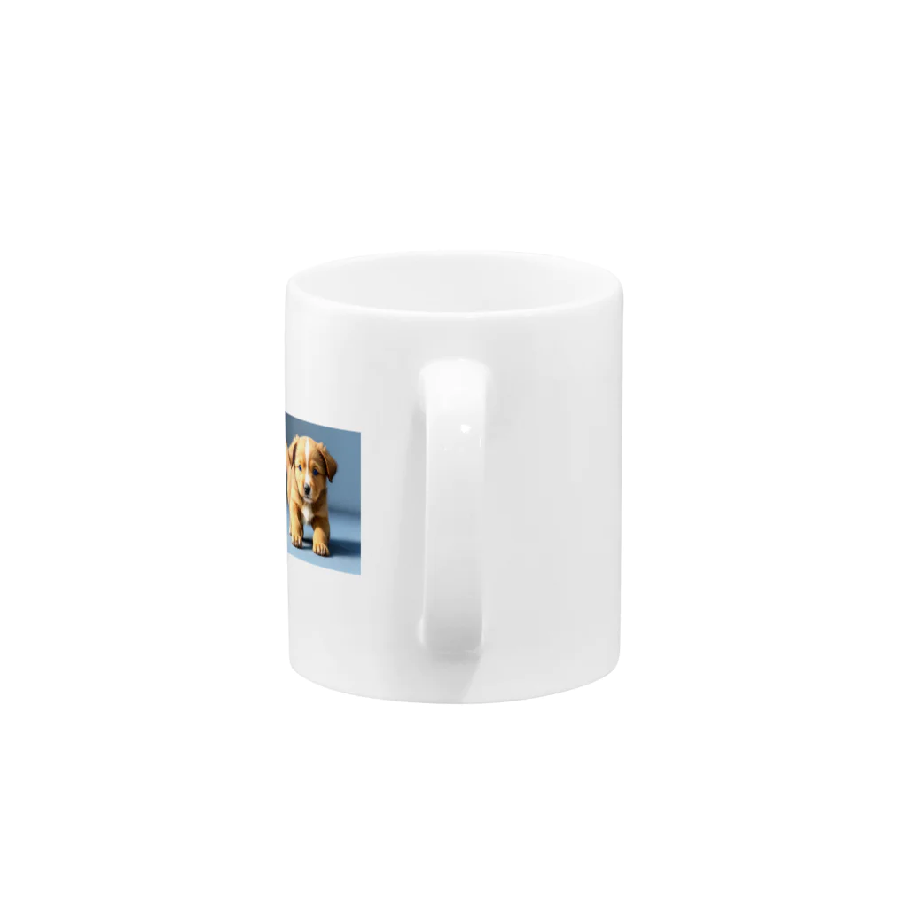 フリーダムの走ってくる子犬 Mug :handle