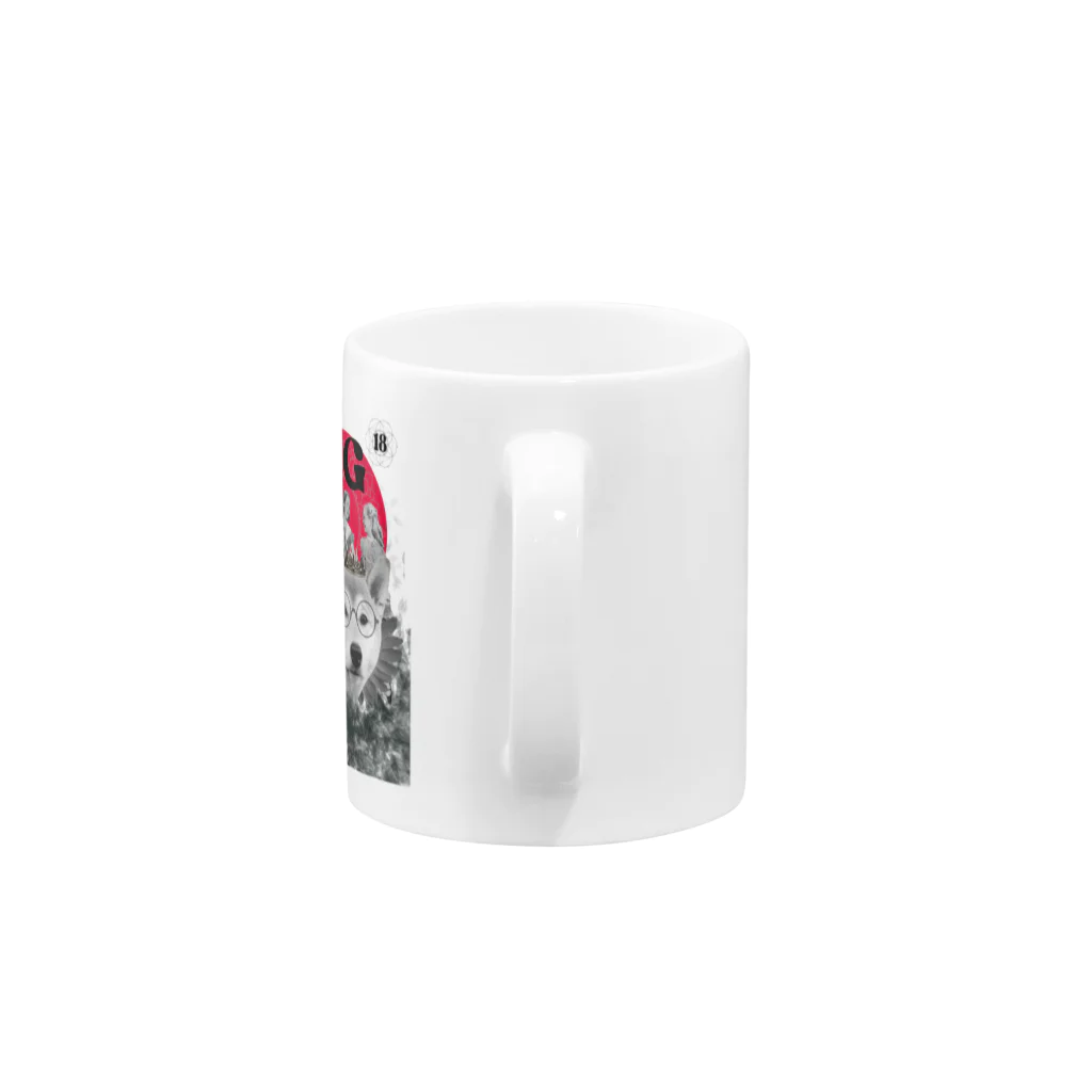 RueのArtの18→シバ犬　Stylish Lenormand  Mug :handle