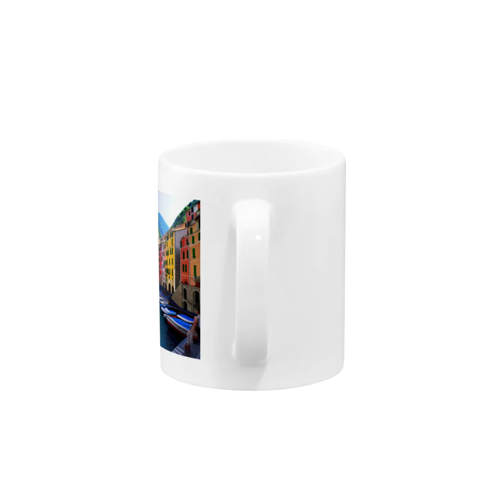 KSK SHOPの絵画のようなチンクエテッレの風景 Mug :handle