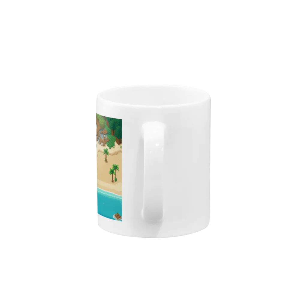 だいすけの美しいビーチ Mug :handle