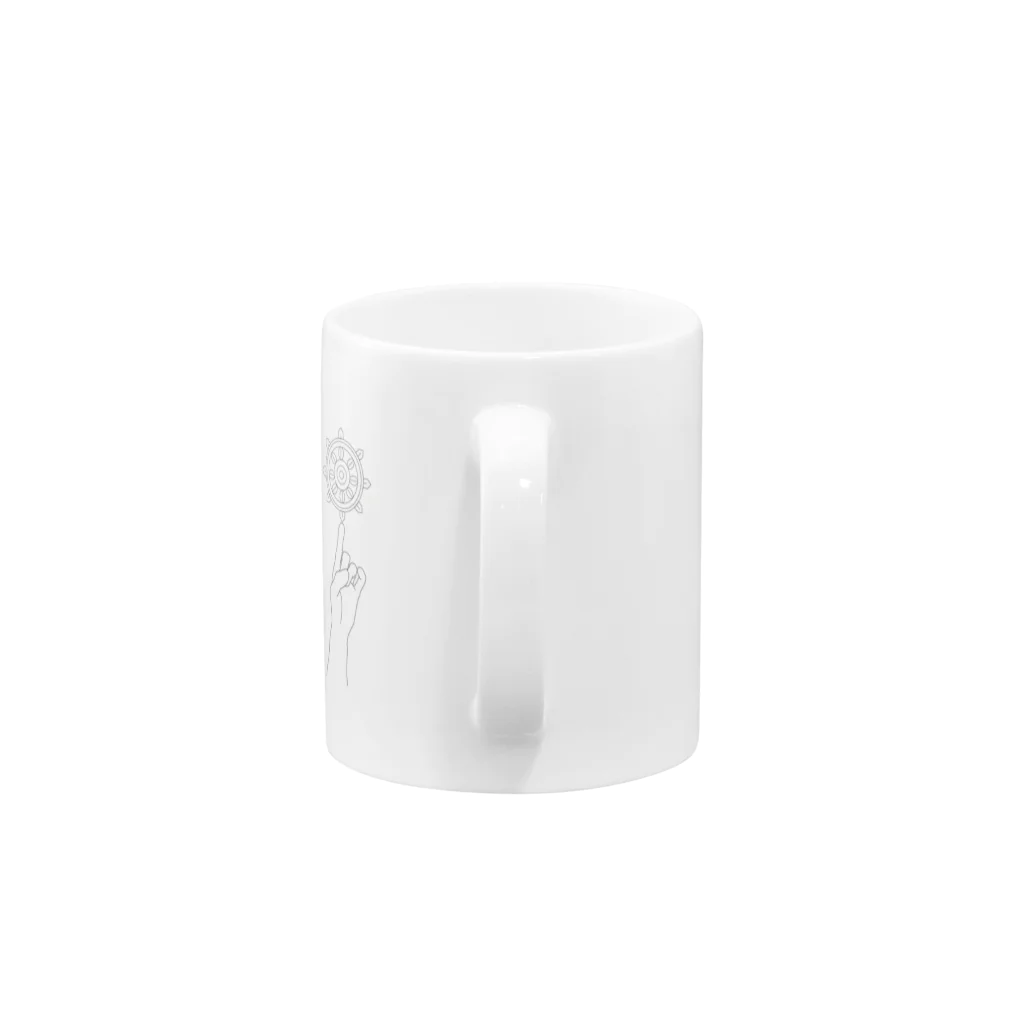 mumesanのにょいりん(法輪) Mug :handle