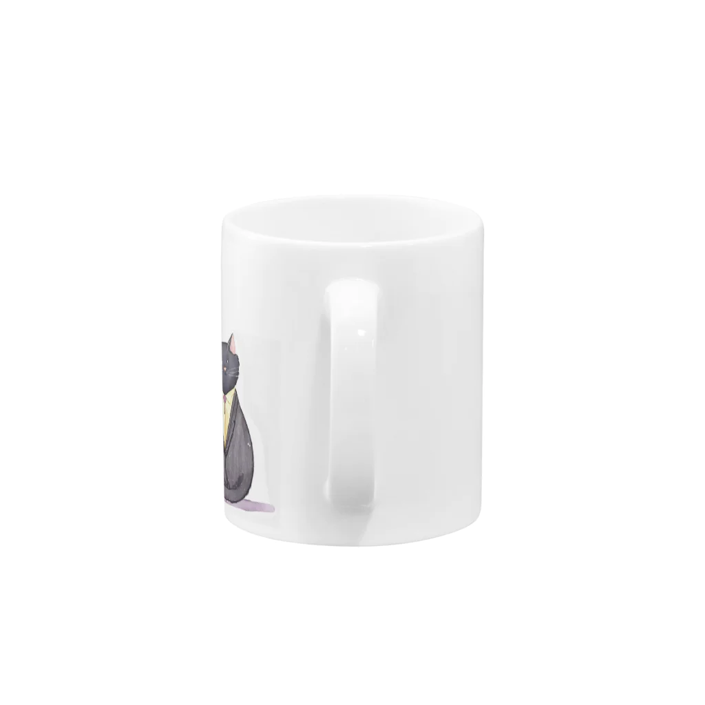 kgymのスーツ猫 Mug :handle