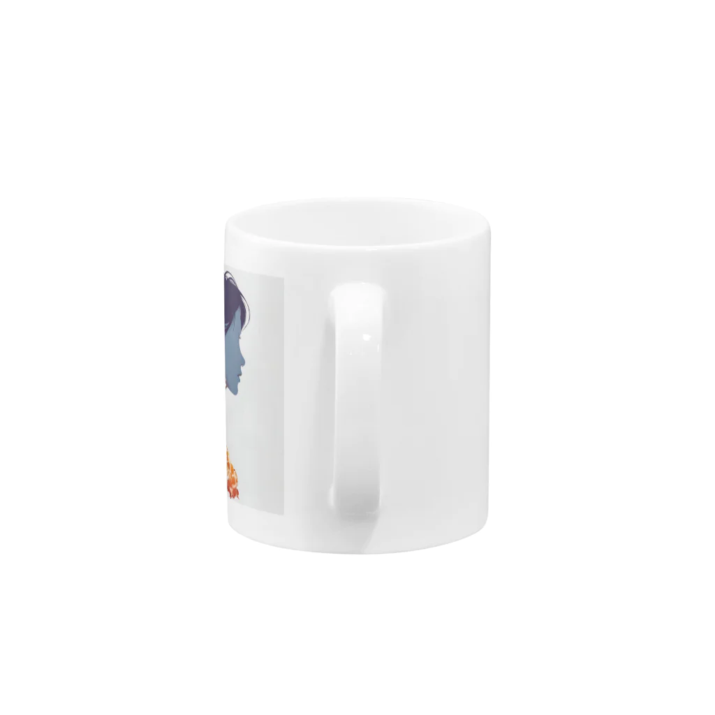 youfourのhair&makeup Mug :handle