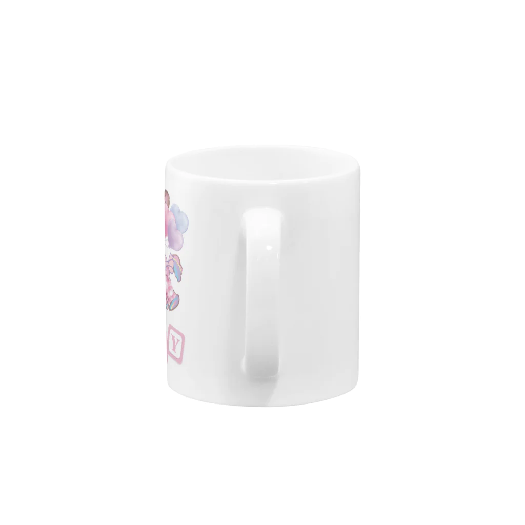 らくだのいたずらBABYくま Mug :handle