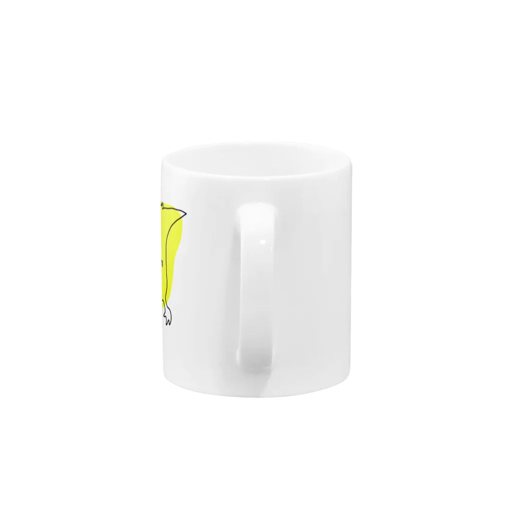 @ki / urbansaurusのプテラノドン(イエロー) Mug :handle