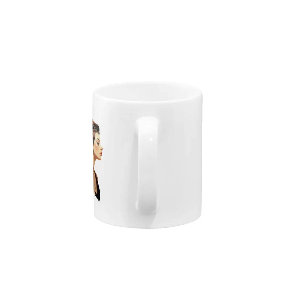 ToshyのElegant woman Mug :handle