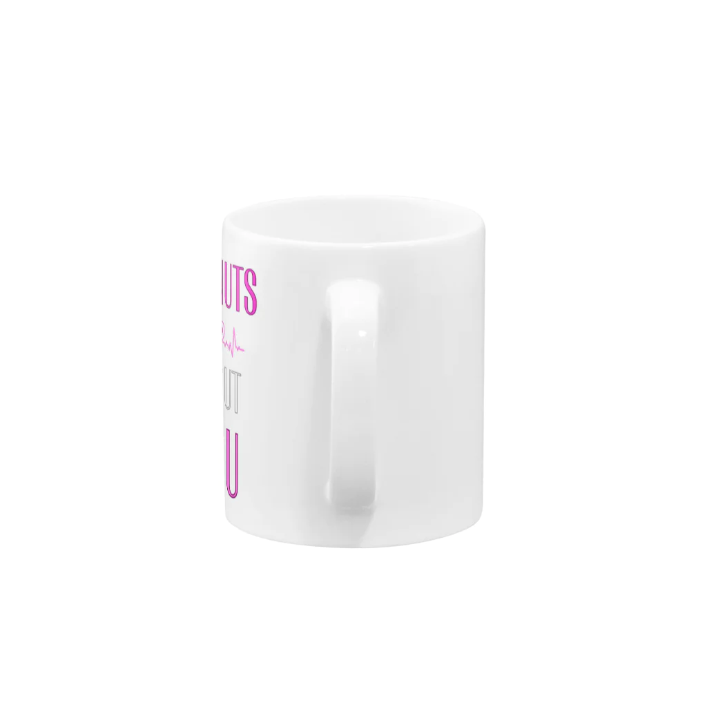 Design_Lab_Lycorisのi'm nuts about you(私はあなたに夢中です) Mug :handle