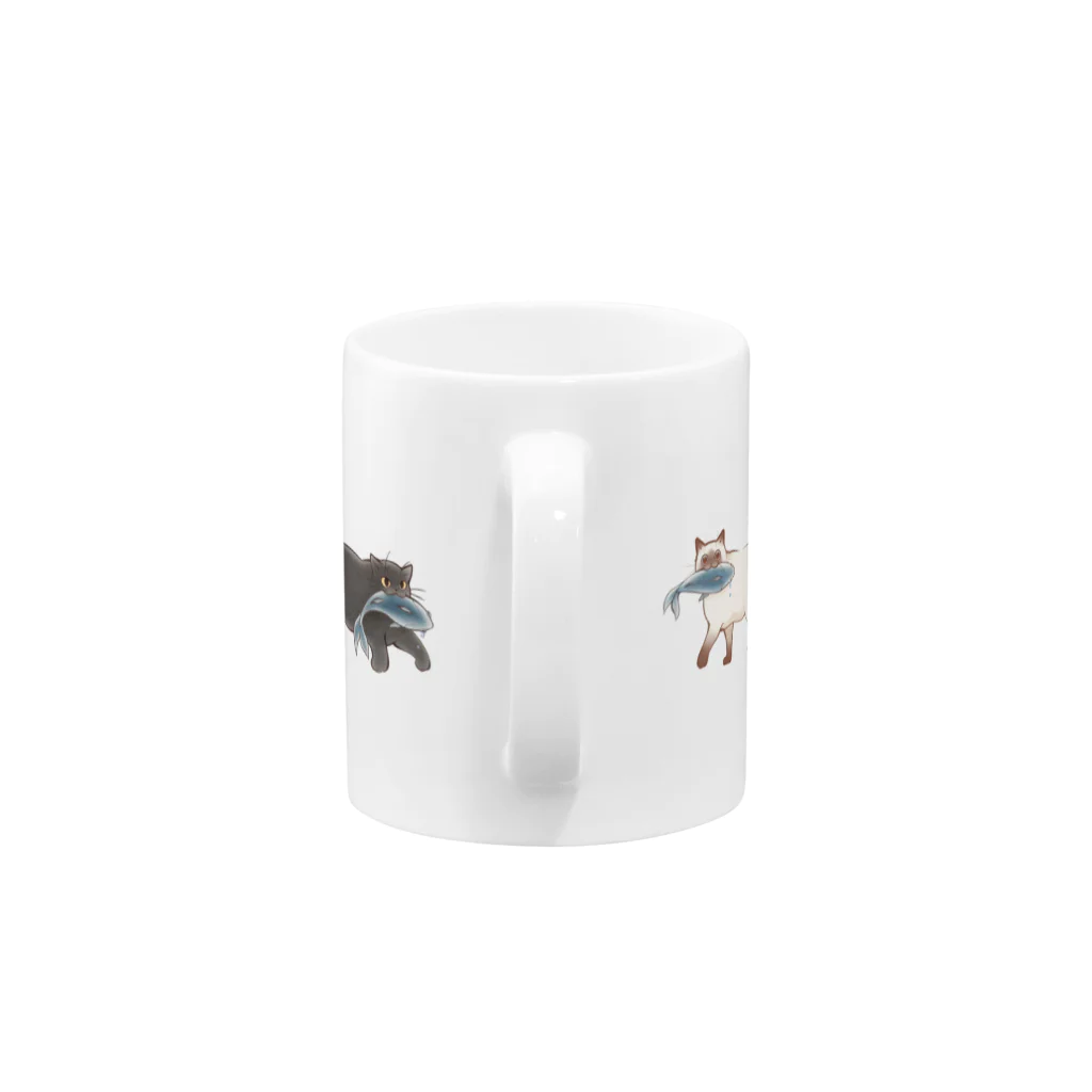 ねこの巣のDO RA NE KO Mug :handle