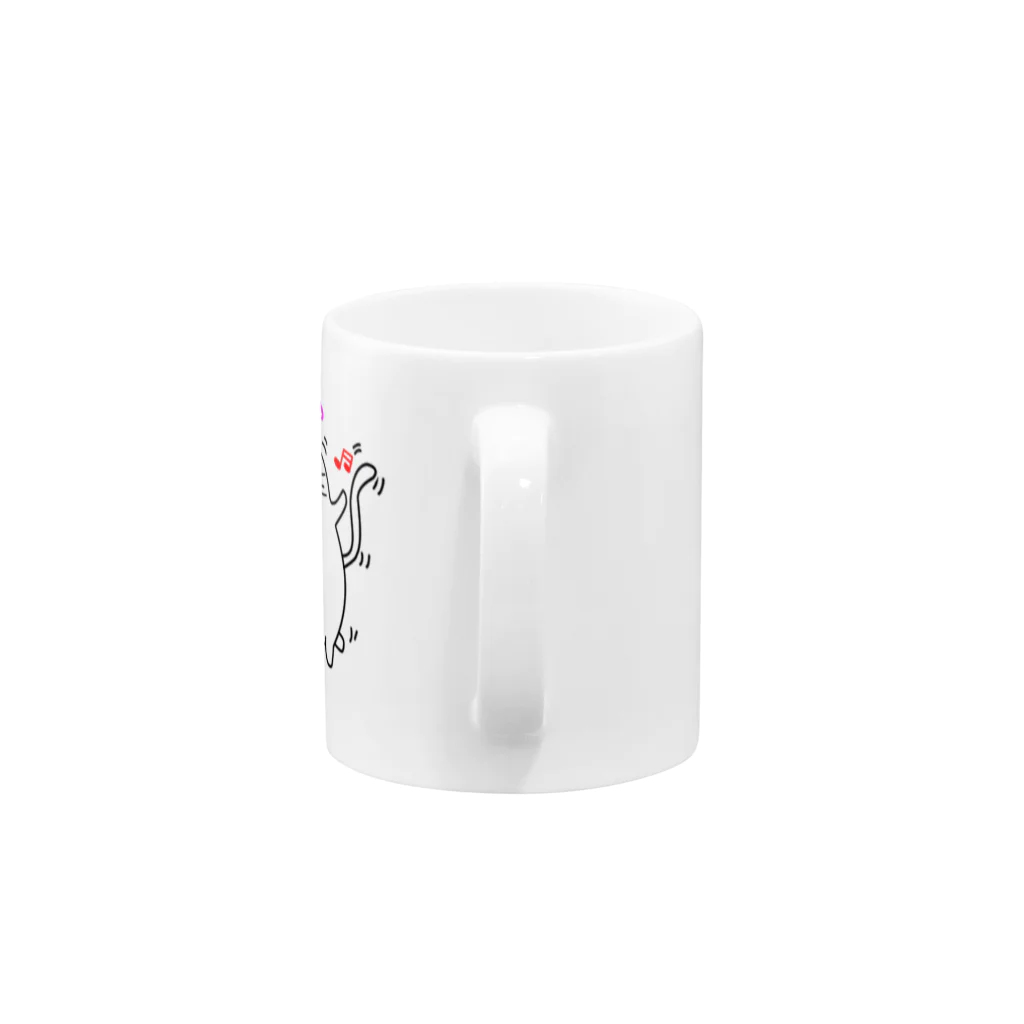 H&Y worksのもちねこ Mug :handle