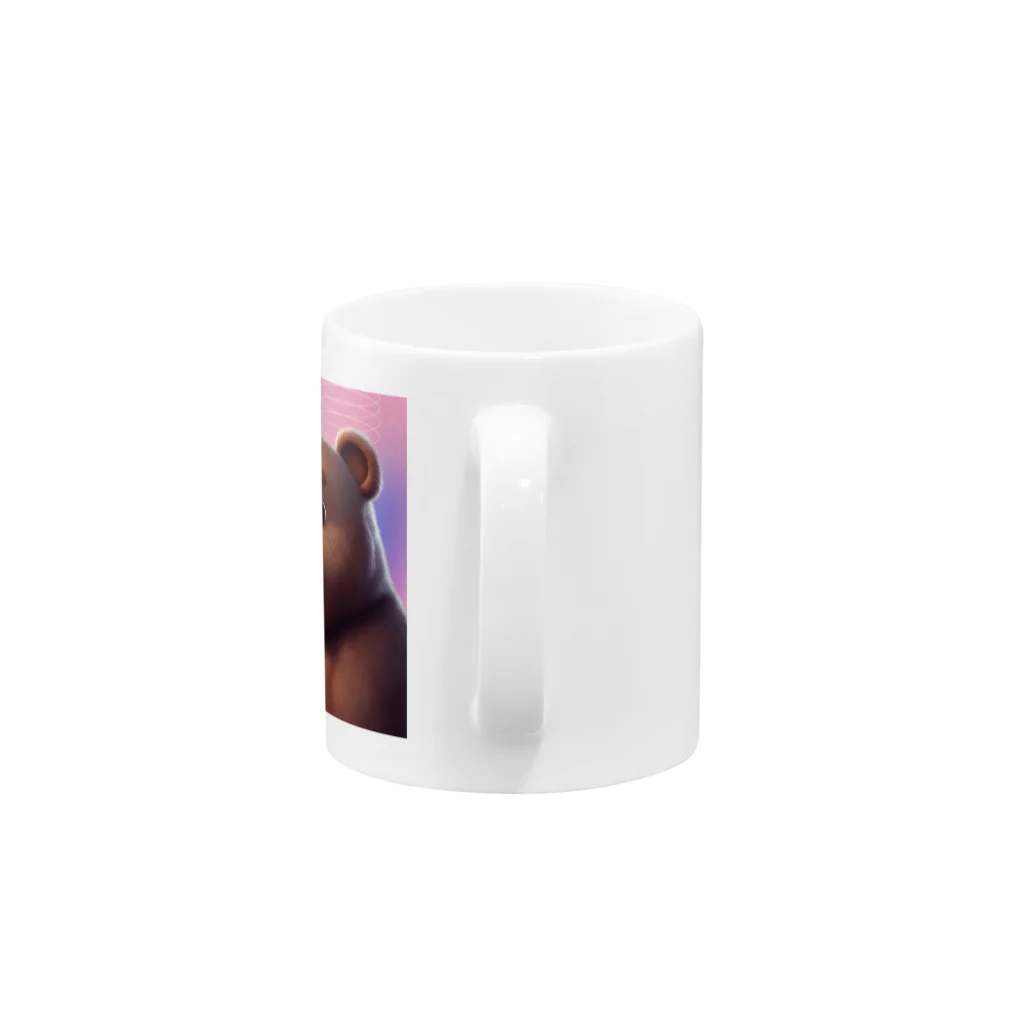 MAZURO SHOPのくまらん Mug :handle