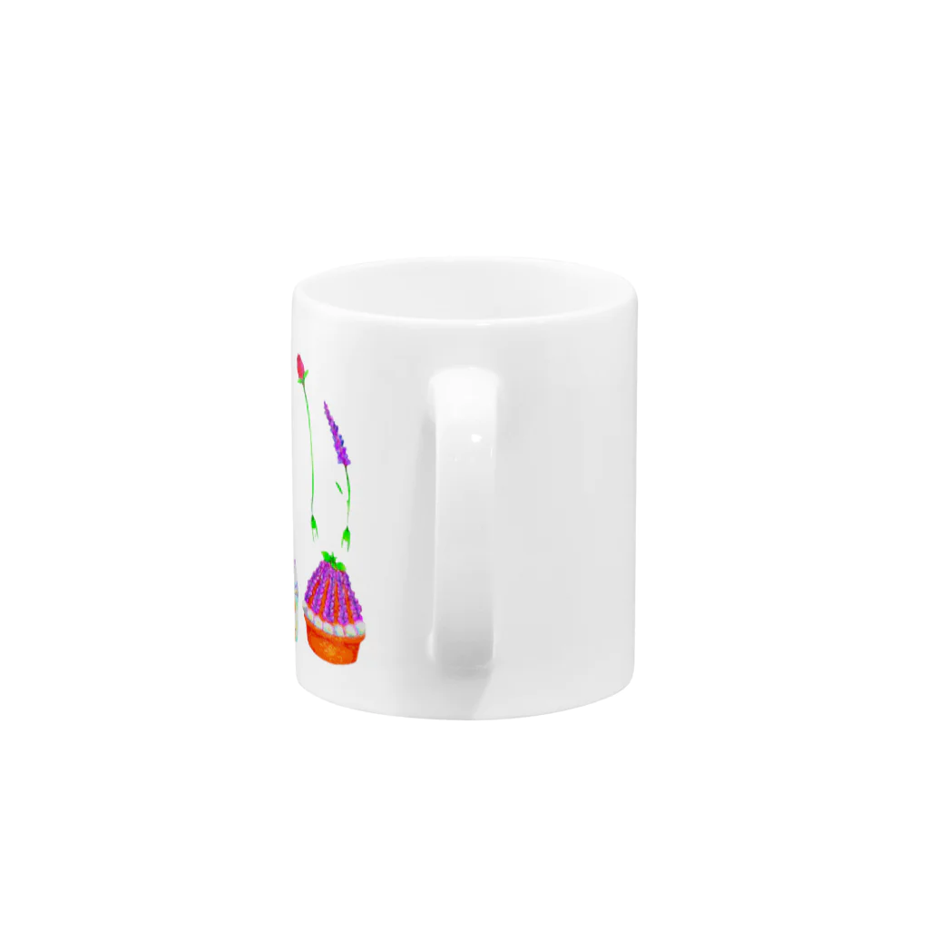 kokonimのお花ケーキ Mug :handle