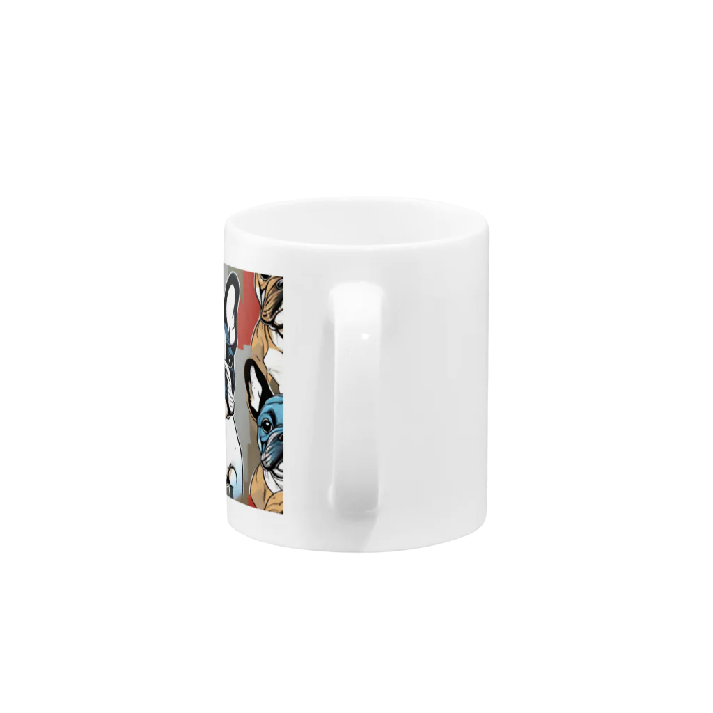 Artistic Allure EmporiumのCool French Bulldogs Mug :handle