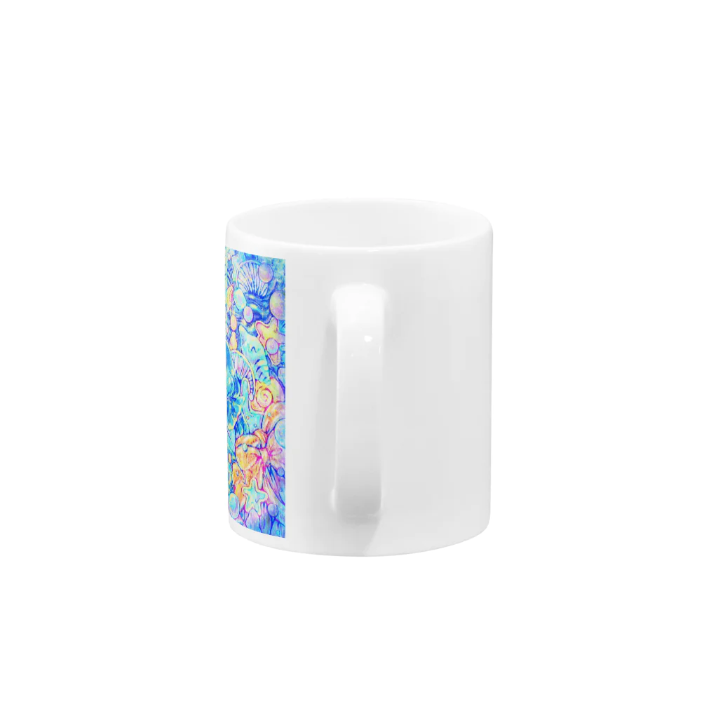 ヒビュウのウミウシとお菓子の海 Mug :handle