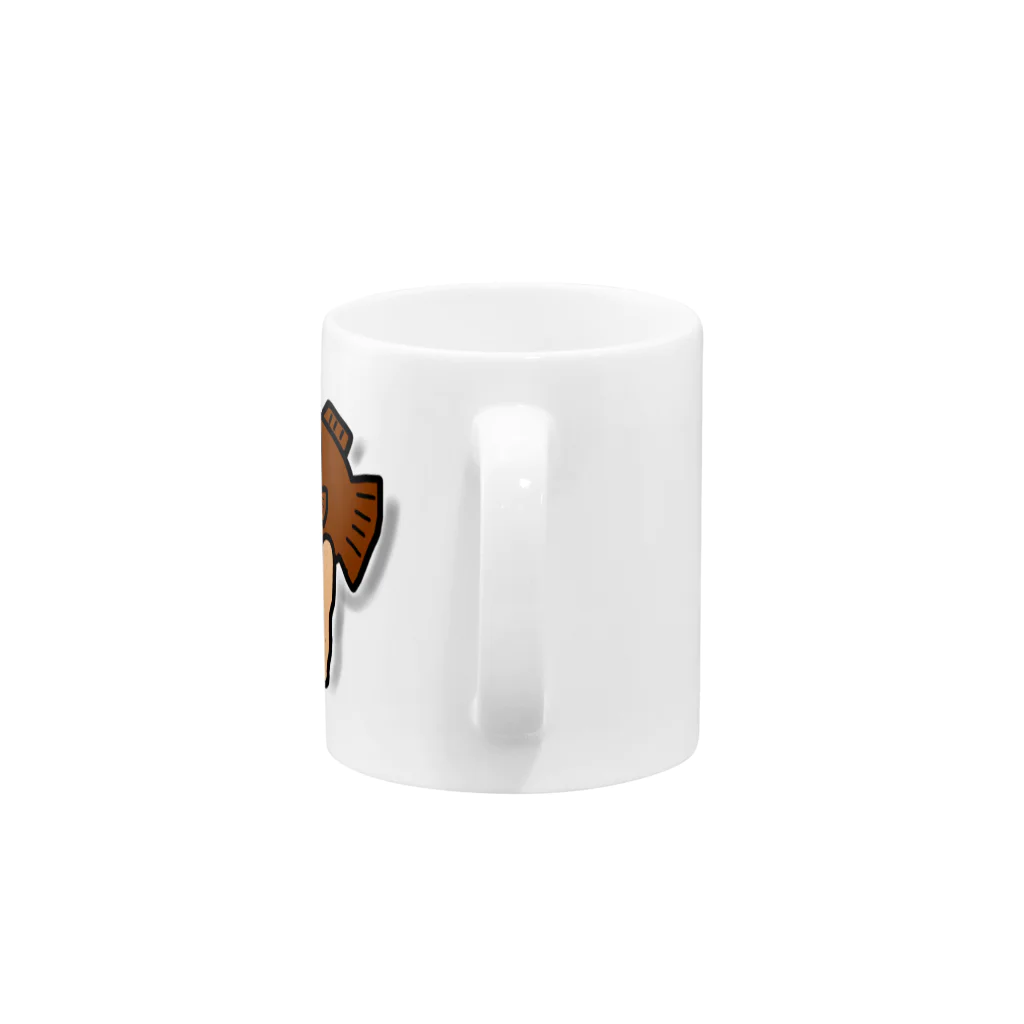 わかめのおさかなマン Mug :handle