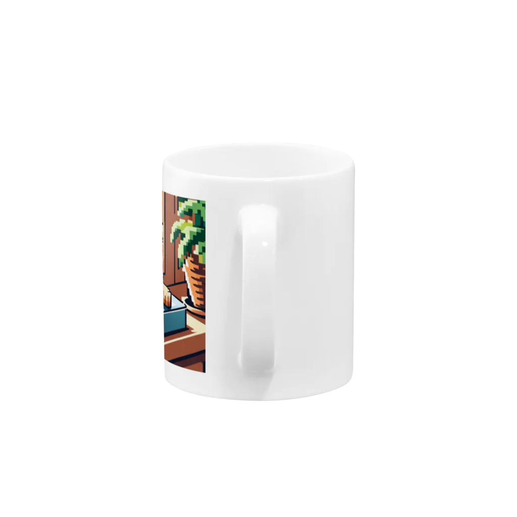 koba777のドット絵スナドリネコ Mug :handle