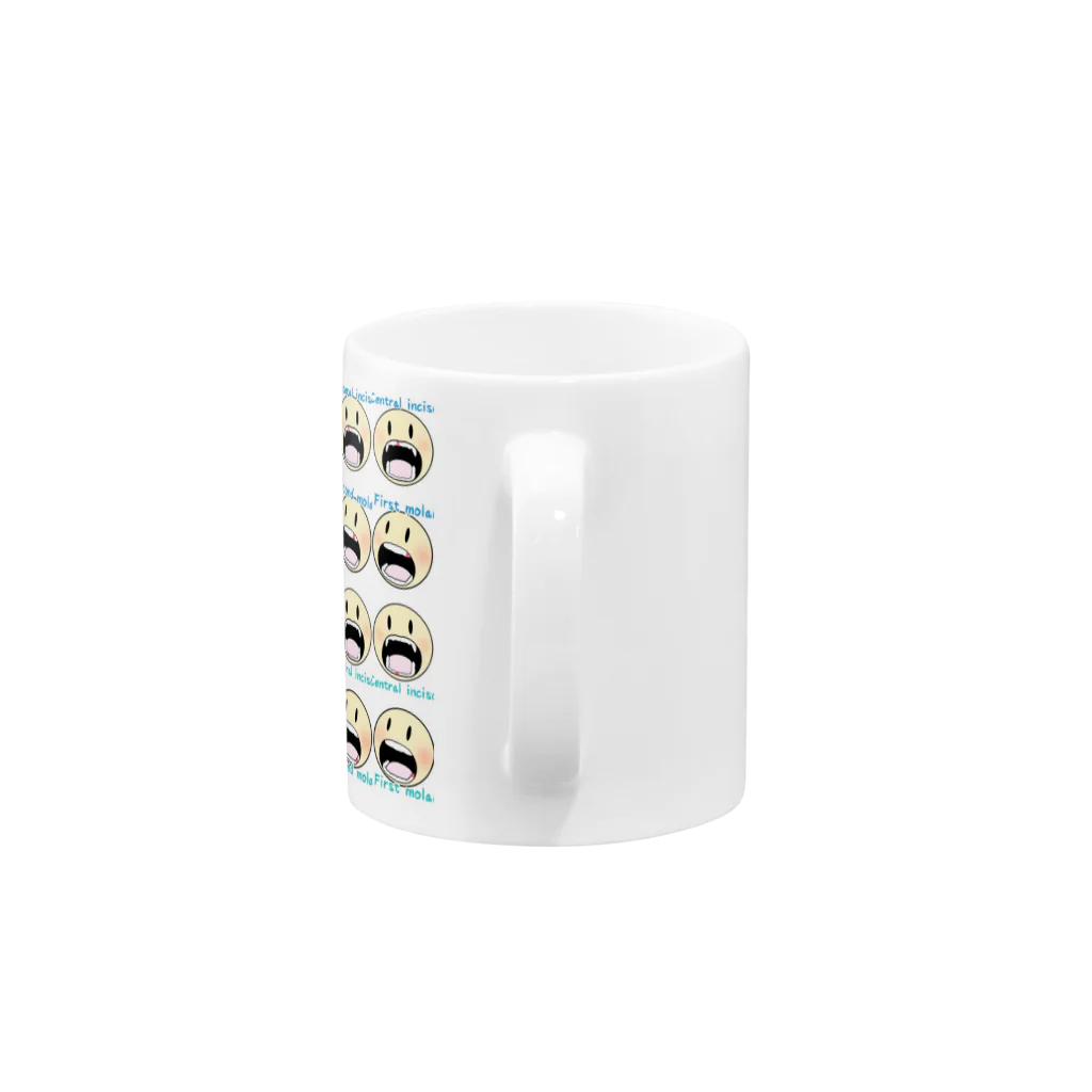 Osoro DesignのCherish family memories（Baby teeth） Mug :handle